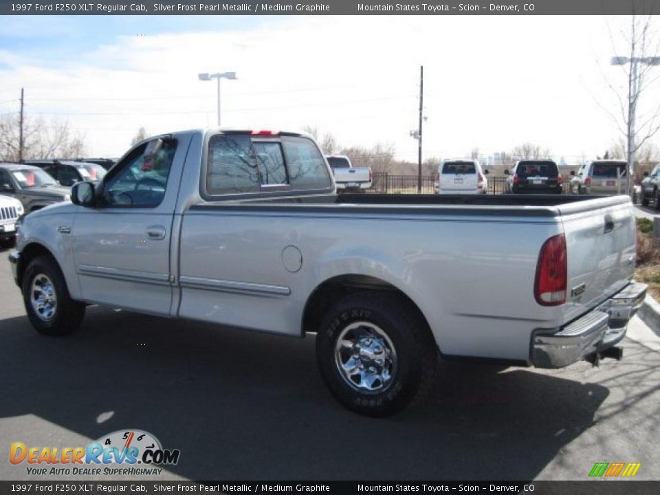 1997 Ford F250 XLT Regular Cab Silver Frost Pearl Metallic / Medium Graphite Photo #4
