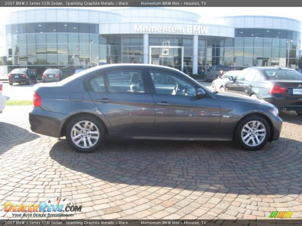 2007 BMW 3 Series 328i Sedan Sparkling Graphite Metallic / Black Photo #1
