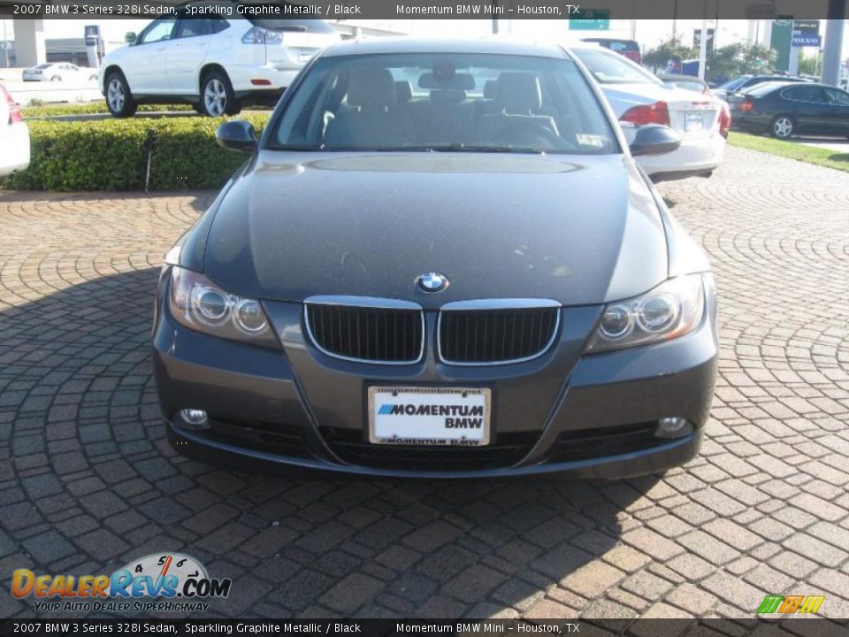 2007 BMW 3 Series 328i Sedan Sparkling Graphite Metallic / Black Photo #2