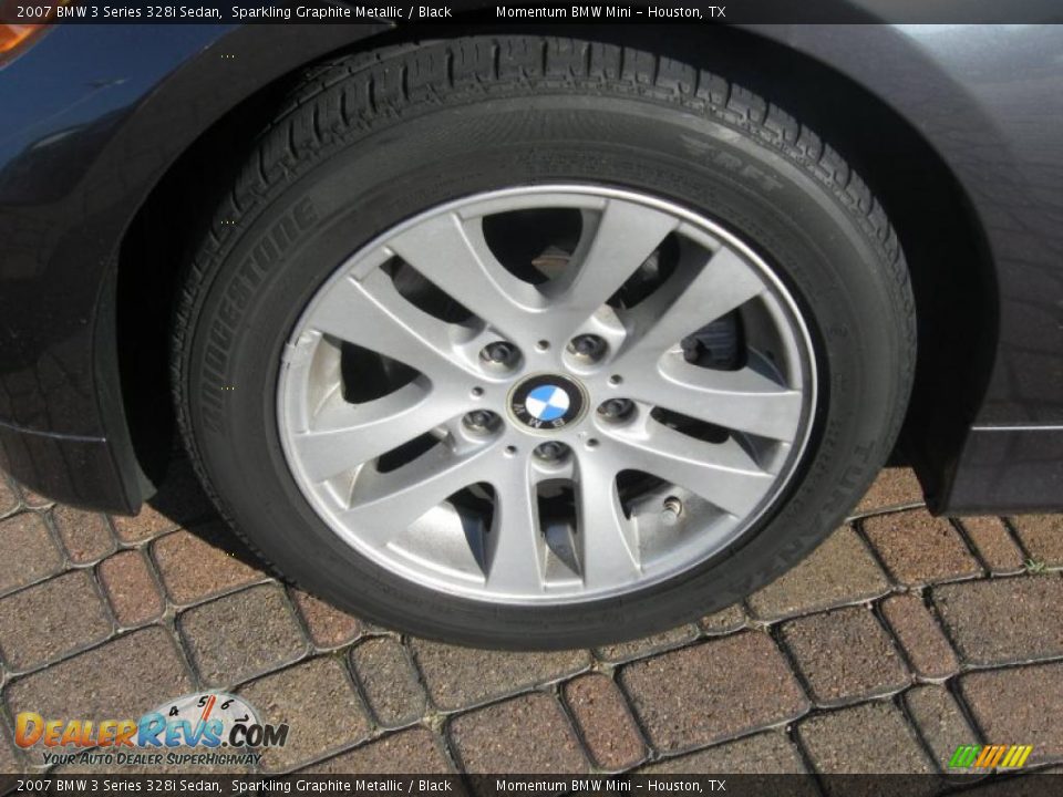 2007 BMW 3 Series 328i Sedan Sparkling Graphite Metallic / Black Photo #4