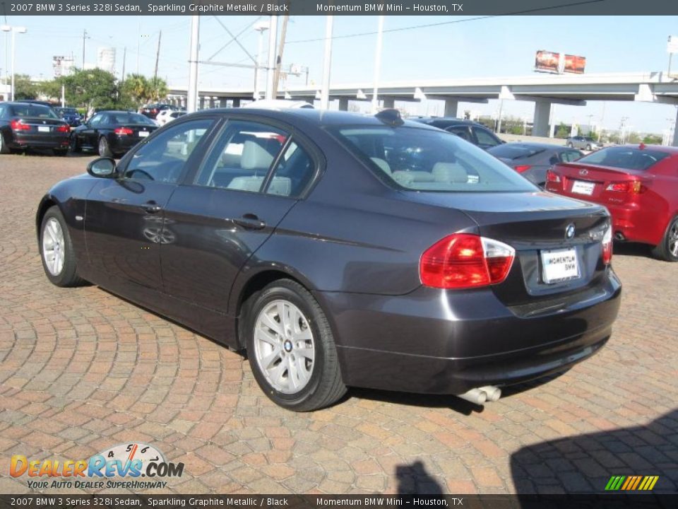 2007 BMW 3 Series 328i Sedan Sparkling Graphite Metallic / Black Photo #5