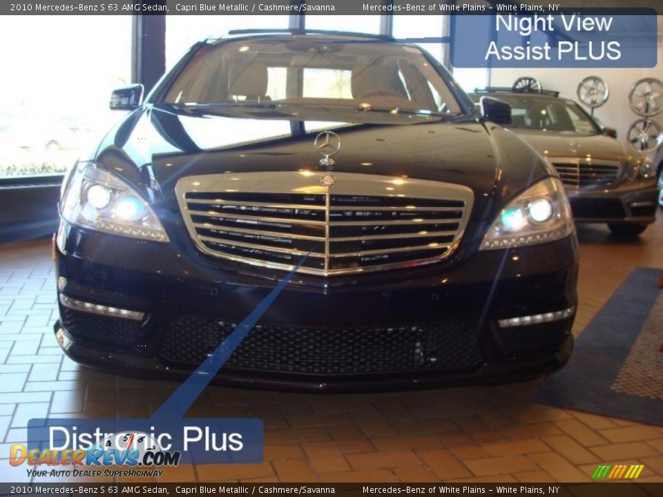 2010 Mercedes-Benz S 63 AMG Sedan Capri Blue Metallic / Cashmere/Savanna Photo #2
