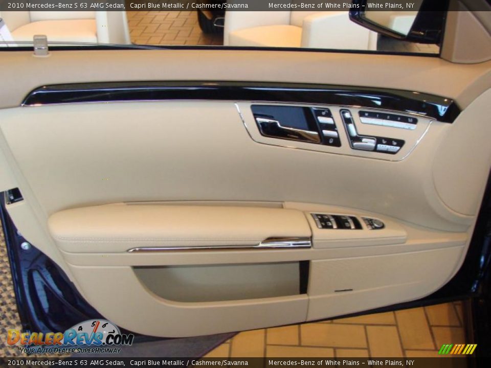 2010 Mercedes-Benz S 63 AMG Sedan Capri Blue Metallic / Cashmere/Savanna Photo #8