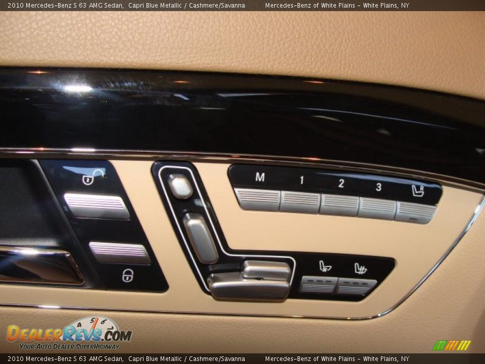 2010 Mercedes-Benz S 63 AMG Sedan Capri Blue Metallic / Cashmere/Savanna Photo #9