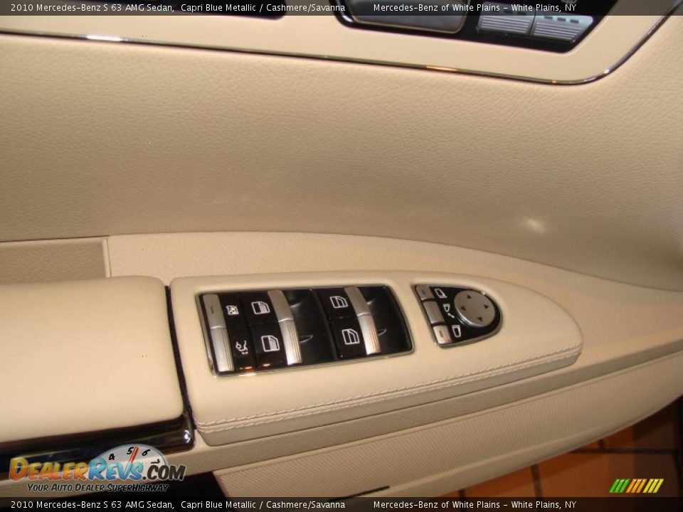 2010 Mercedes-Benz S 63 AMG Sedan Capri Blue Metallic / Cashmere/Savanna Photo #10