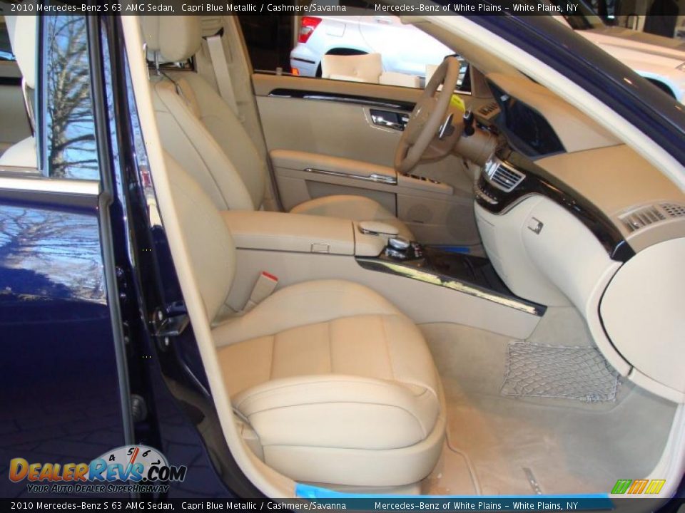 2010 Mercedes-Benz S 63 AMG Sedan Capri Blue Metallic / Cashmere/Savanna Photo #15