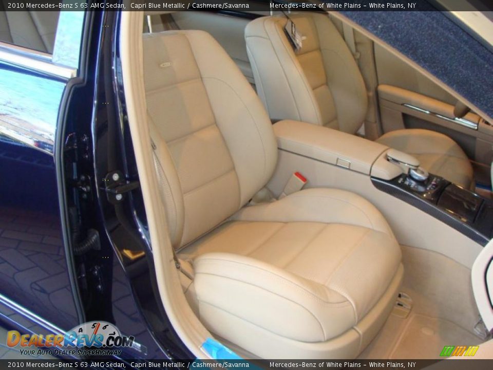 2010 Mercedes-Benz S 63 AMG Sedan Capri Blue Metallic / Cashmere/Savanna Photo #16