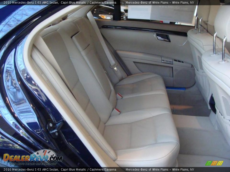 2010 Mercedes-Benz S 63 AMG Sedan Capri Blue Metallic / Cashmere/Savanna Photo #17