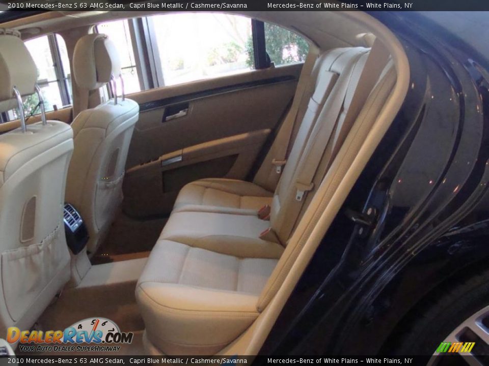 2010 Mercedes-Benz S 63 AMG Sedan Capri Blue Metallic / Cashmere/Savanna Photo #18