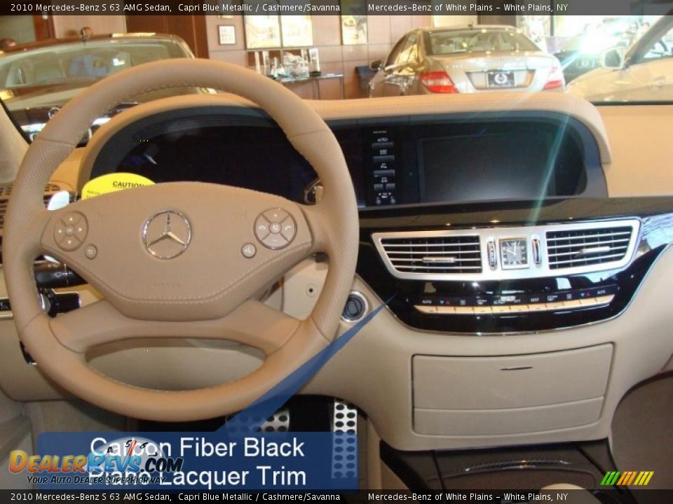 2010 Mercedes-Benz S 63 AMG Sedan Capri Blue Metallic / Cashmere/Savanna Photo #19