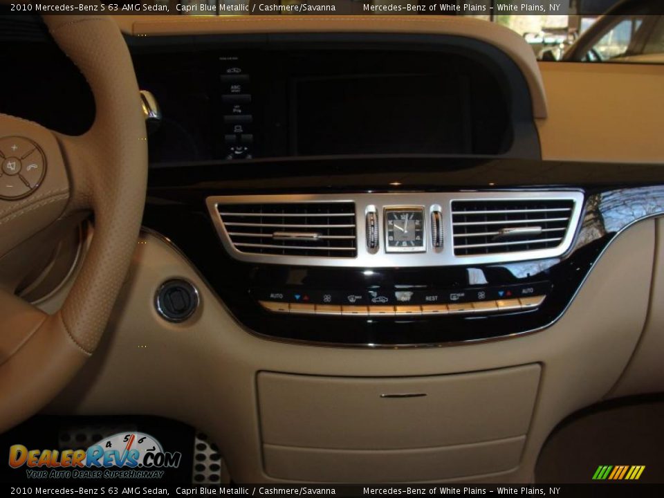 2010 Mercedes-Benz S 63 AMG Sedan Capri Blue Metallic / Cashmere/Savanna Photo #20