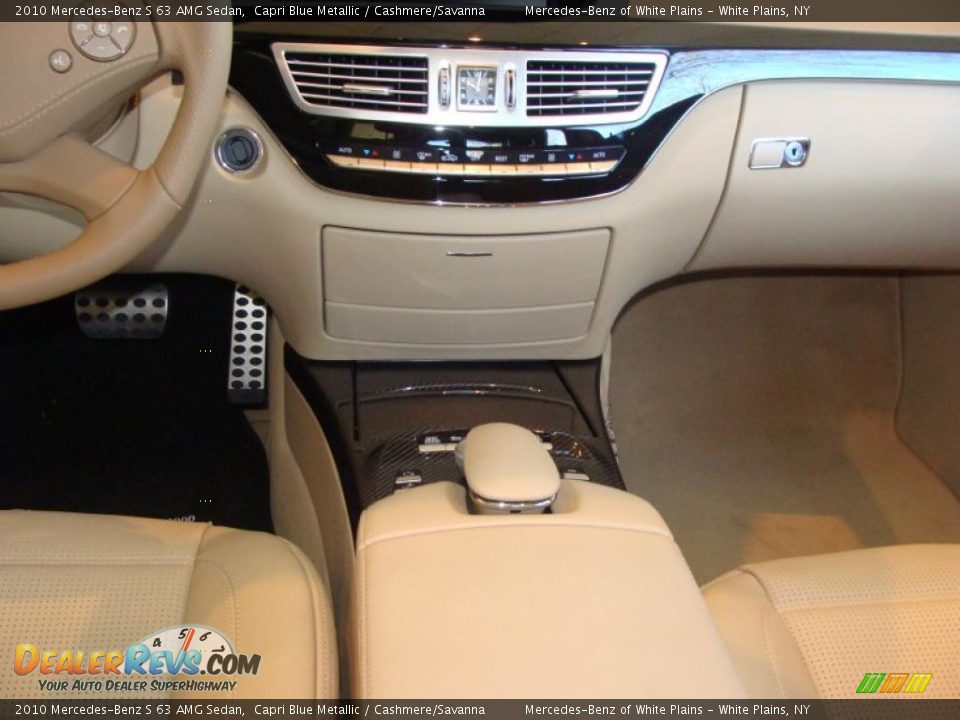 2010 Mercedes-Benz S 63 AMG Sedan Capri Blue Metallic / Cashmere/Savanna Photo #21