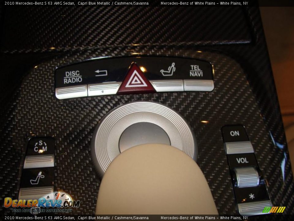 2010 Mercedes-Benz S 63 AMG Sedan Capri Blue Metallic / Cashmere/Savanna Photo #22
