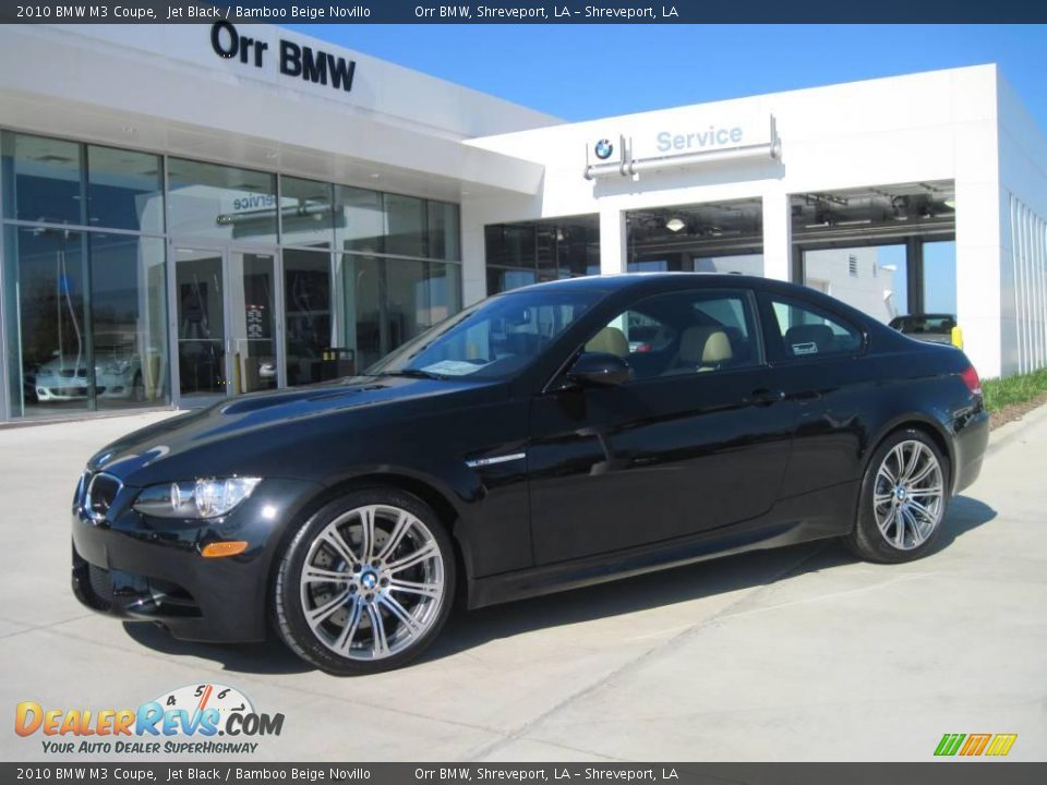 2010 BMW M3 Coupe Jet Black / Bamboo Beige Novillo Photo #1