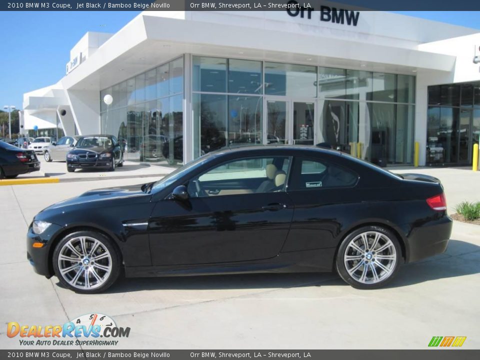 2010 BMW M3 Coupe Jet Black / Bamboo Beige Novillo Photo #3