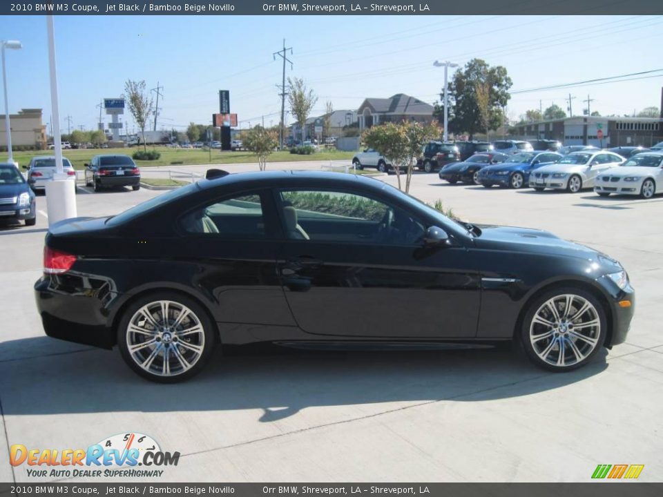 2010 BMW M3 Coupe Jet Black / Bamboo Beige Novillo Photo #4