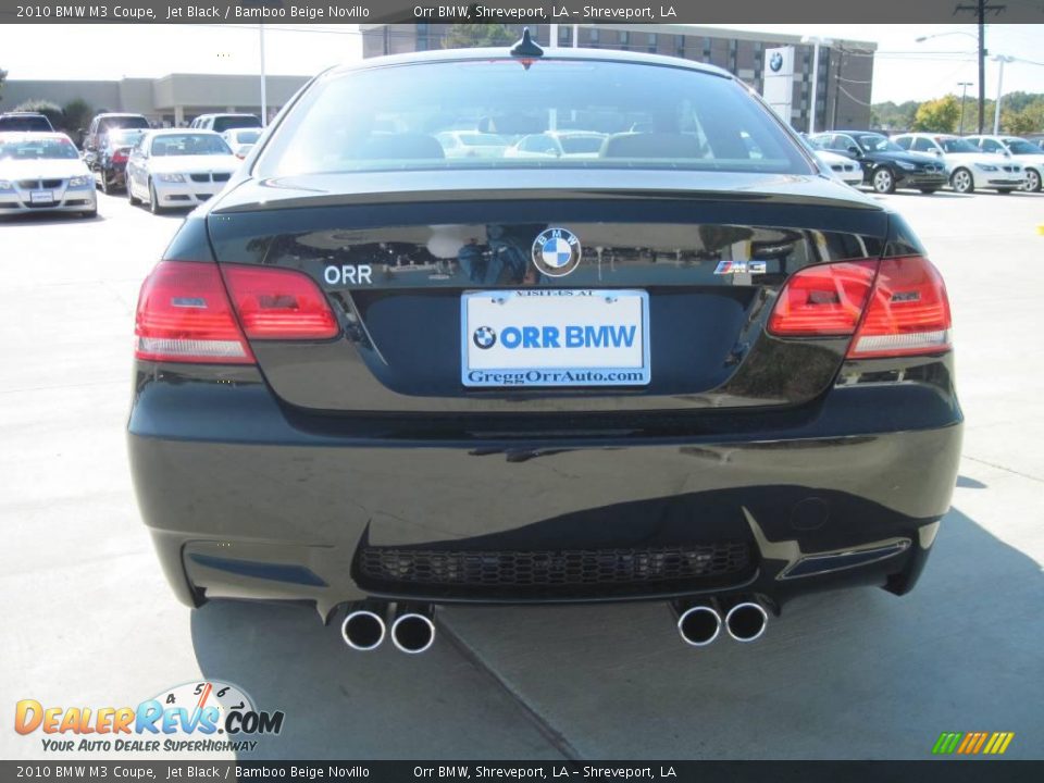 2010 BMW M3 Coupe Jet Black / Bamboo Beige Novillo Photo #6