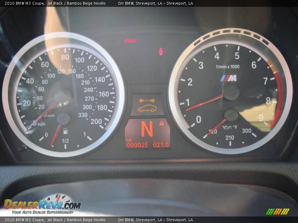 2010 BMW M3 Coupe Jet Black / Bamboo Beige Novillo Photo #8