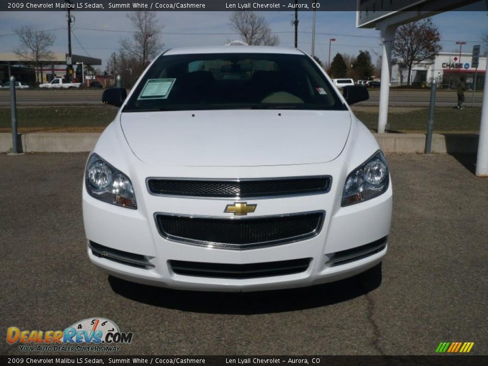 2009 Chevrolet Malibu LS Sedan Summit White / Cocoa/Cashmere Photo #2