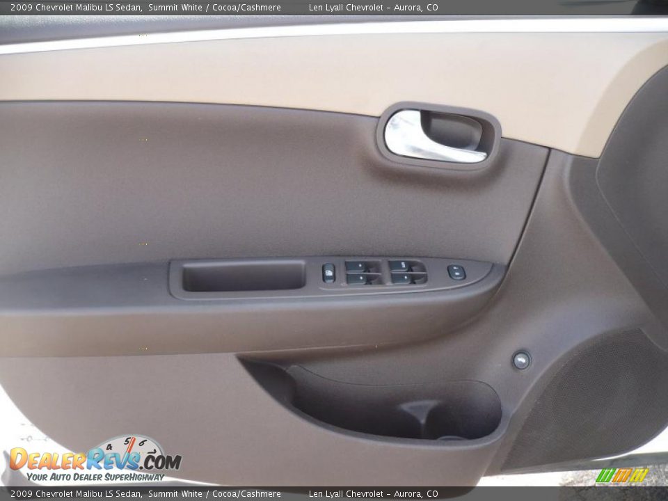 2009 Chevrolet Malibu LS Sedan Summit White / Cocoa/Cashmere Photo #7