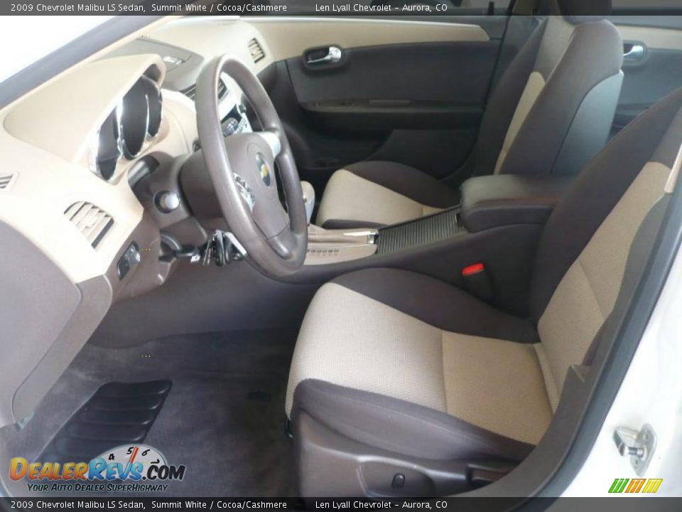 2009 Chevrolet Malibu LS Sedan Summit White / Cocoa/Cashmere Photo #9