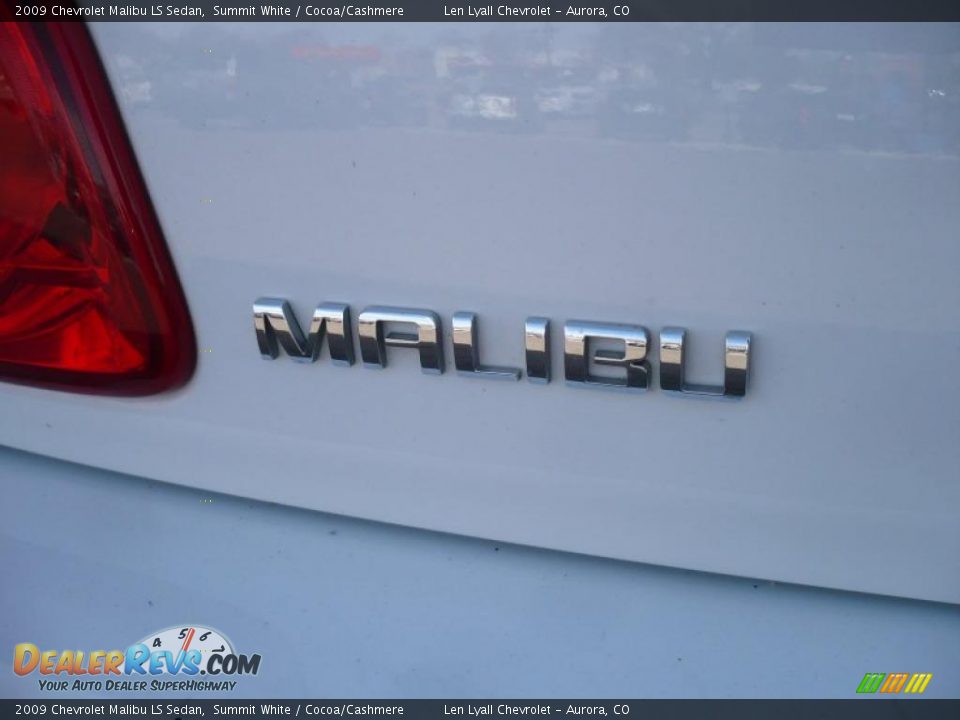 2009 Chevrolet Malibu LS Sedan Summit White / Cocoa/Cashmere Photo #12