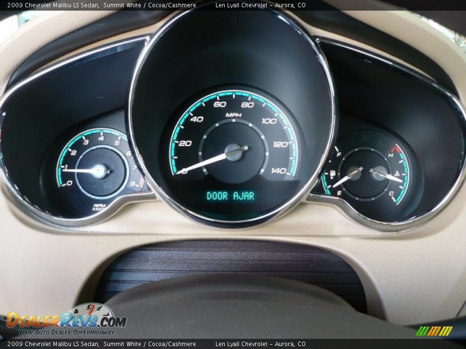 2009 Chevrolet Malibu LS Sedan Summit White / Cocoa/Cashmere Photo #24