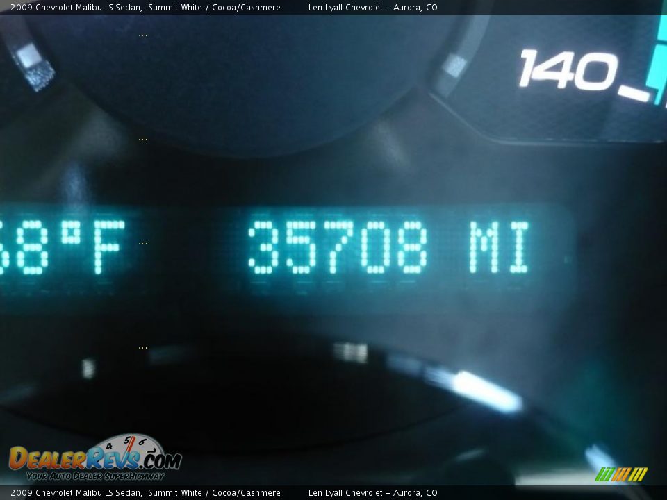 2009 Chevrolet Malibu LS Sedan Summit White / Cocoa/Cashmere Photo #25