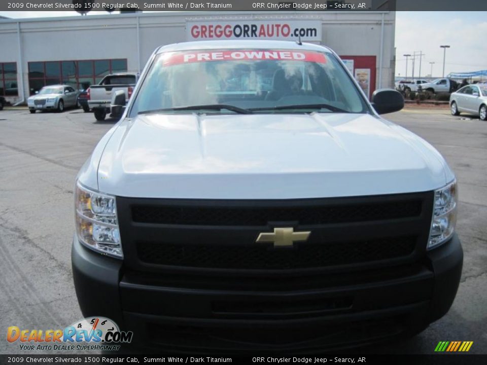 2009 Chevrolet Silverado 1500 Regular Cab Summit White / Dark Titanium Photo #2