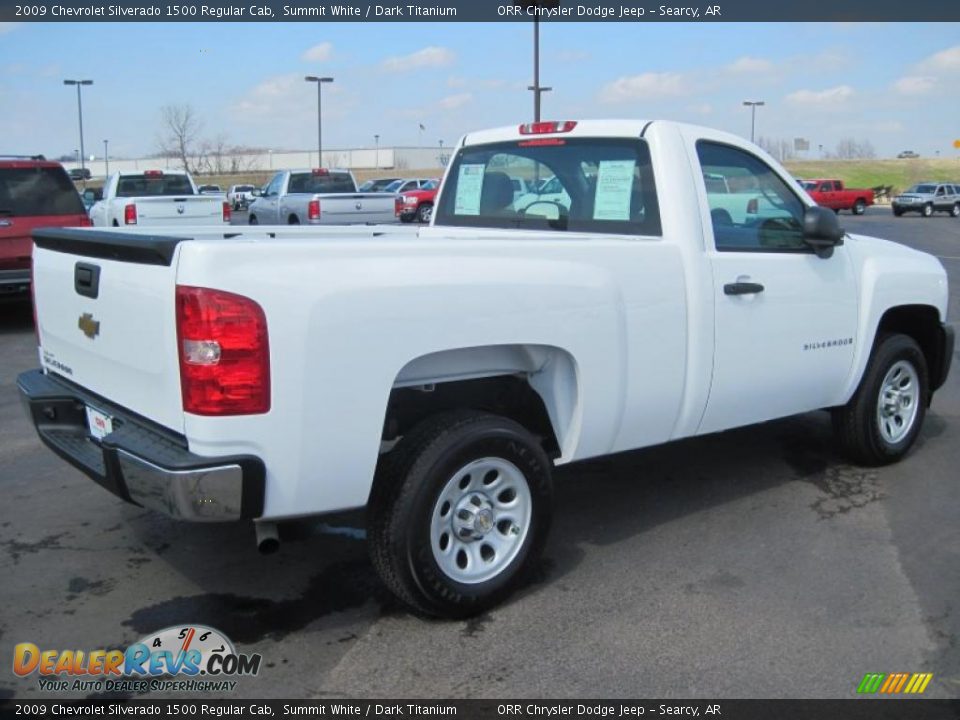 2009 Chevrolet Silverado 1500 Regular Cab Summit White / Dark Titanium Photo #4