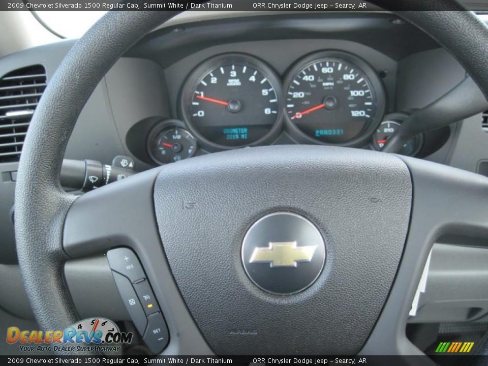 2009 Chevrolet Silverado 1500 Regular Cab Summit White / Dark Titanium Photo #6