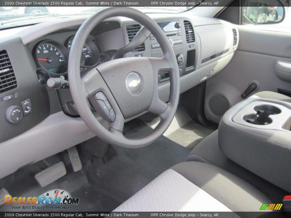 2009 Chevrolet Silverado 1500 Regular Cab Summit White / Dark Titanium Photo #8