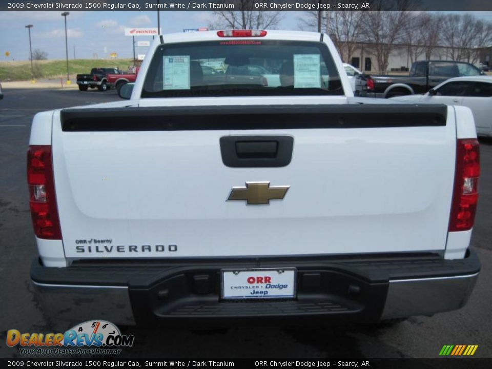2009 Chevrolet Silverado 1500 Regular Cab Summit White / Dark Titanium Photo #10