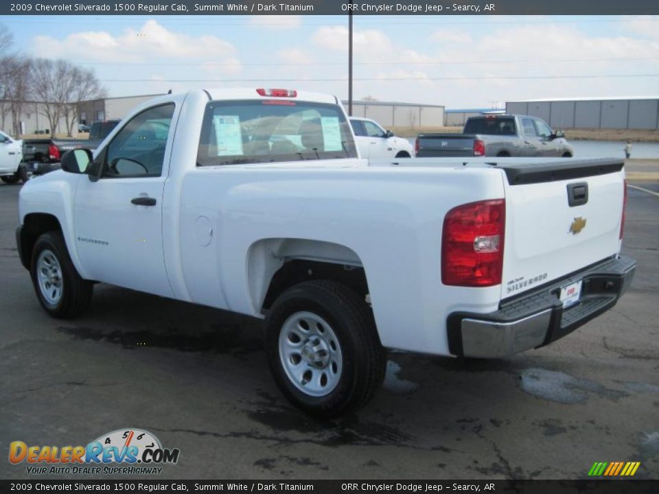 2009 Chevrolet Silverado 1500 Regular Cab Summit White / Dark Titanium Photo #11