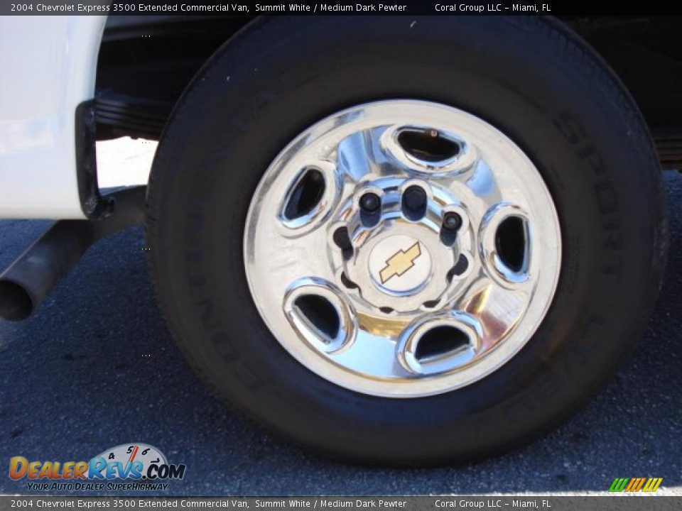 2004 Chevrolet Express 3500 Extended Commercial Van Summit White / Medium Dark Pewter Photo #7