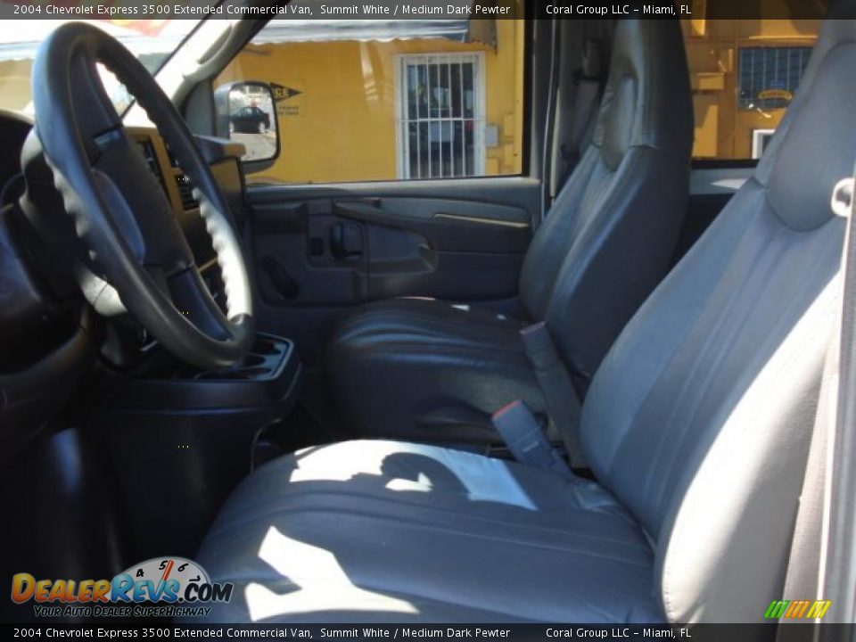 2004 Chevrolet Express 3500 Extended Commercial Van Summit White / Medium Dark Pewter Photo #8