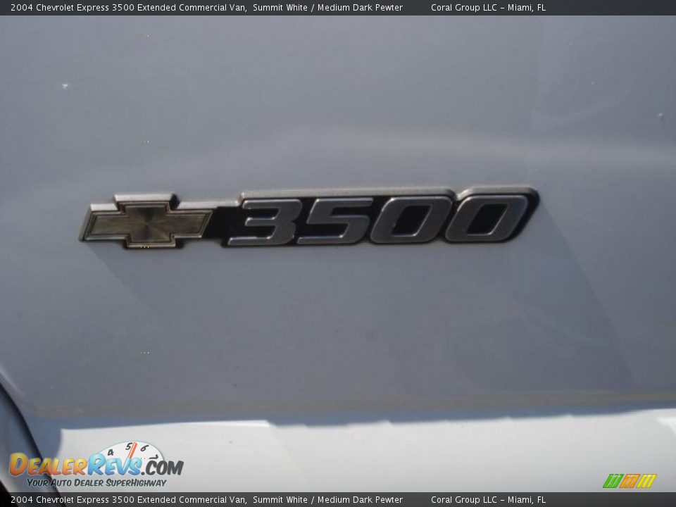 2004 Chevrolet Express 3500 Extended Commercial Van Summit White / Medium Dark Pewter Photo #12