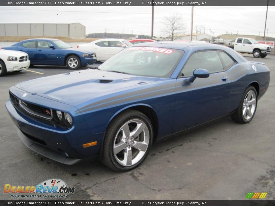 2009 Dodge Challenger R/T Deep Water Blue Pearl Coat / Dark Slate Gray Photo #2