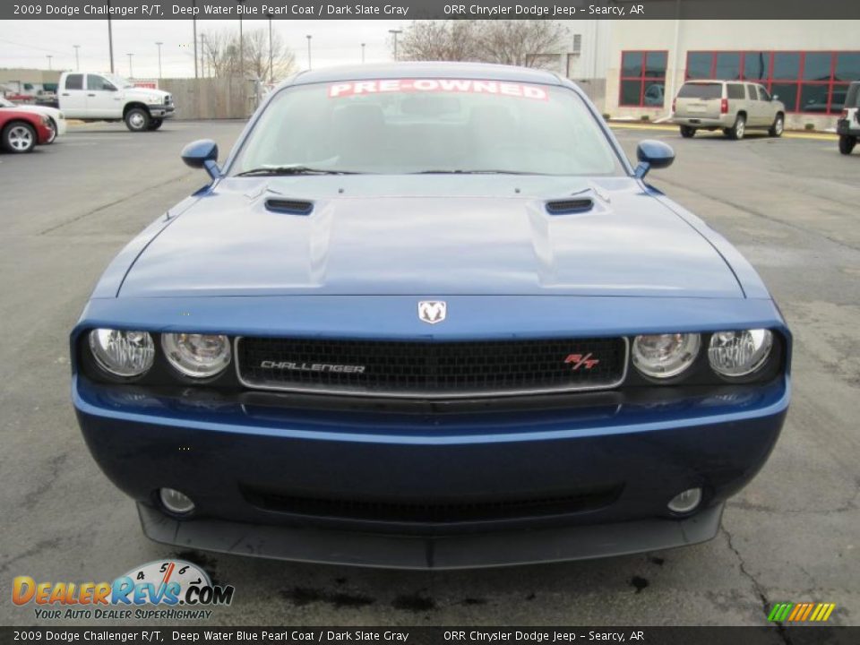 2009 Dodge Challenger R/T Deep Water Blue Pearl Coat / Dark Slate Gray Photo #3