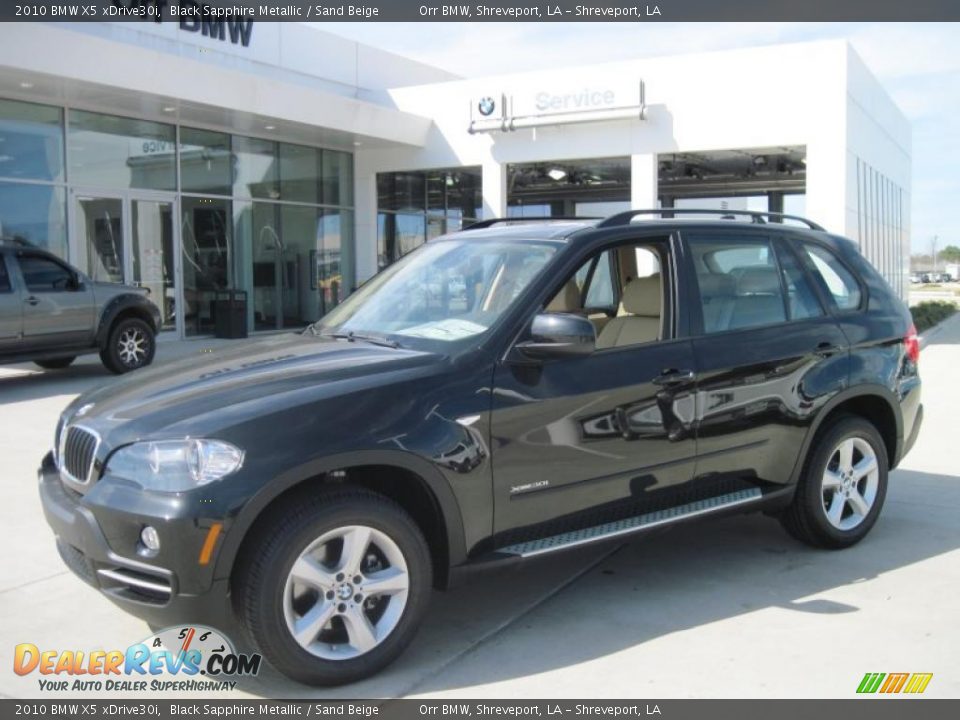 2010 BMW X5 xDrive30i Black Sapphire Metallic / Sand Beige Photo #1