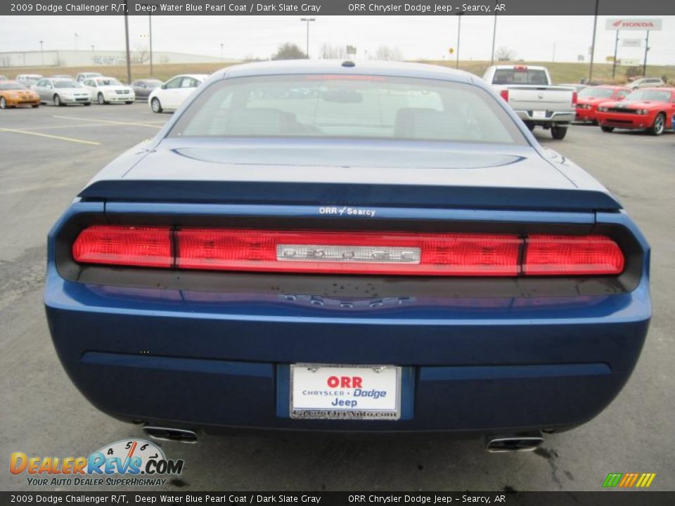 2009 Dodge Challenger R/T Deep Water Blue Pearl Coat / Dark Slate Gray Photo #4