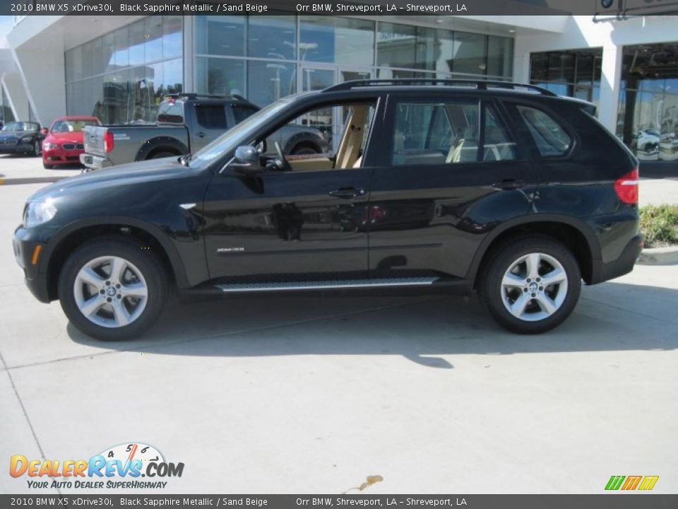 2010 BMW X5 xDrive30i Black Sapphire Metallic / Sand Beige Photo #3