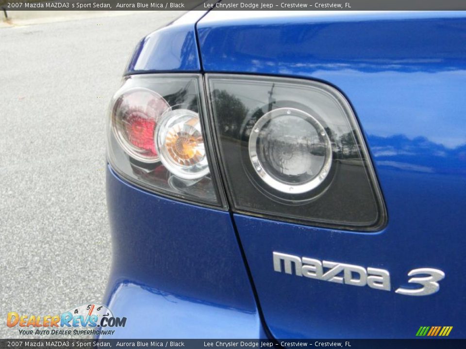 2007 Mazda MAZDA3 s Sport Sedan Aurora Blue Mica / Black Photo #10