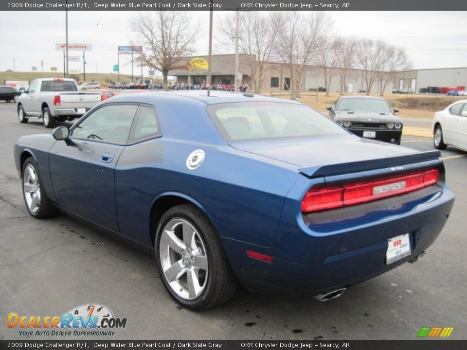 2009 Dodge Challenger R/T Deep Water Blue Pearl Coat / Dark Slate Gray Photo #7