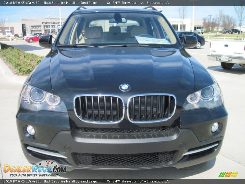 2010 BMW X5 xDrive30i Black Sapphire Metallic / Sand Beige Photo #5