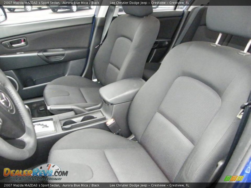 2007 Mazda MAZDA3 s Sport Sedan Aurora Blue Mica / Black Photo #13