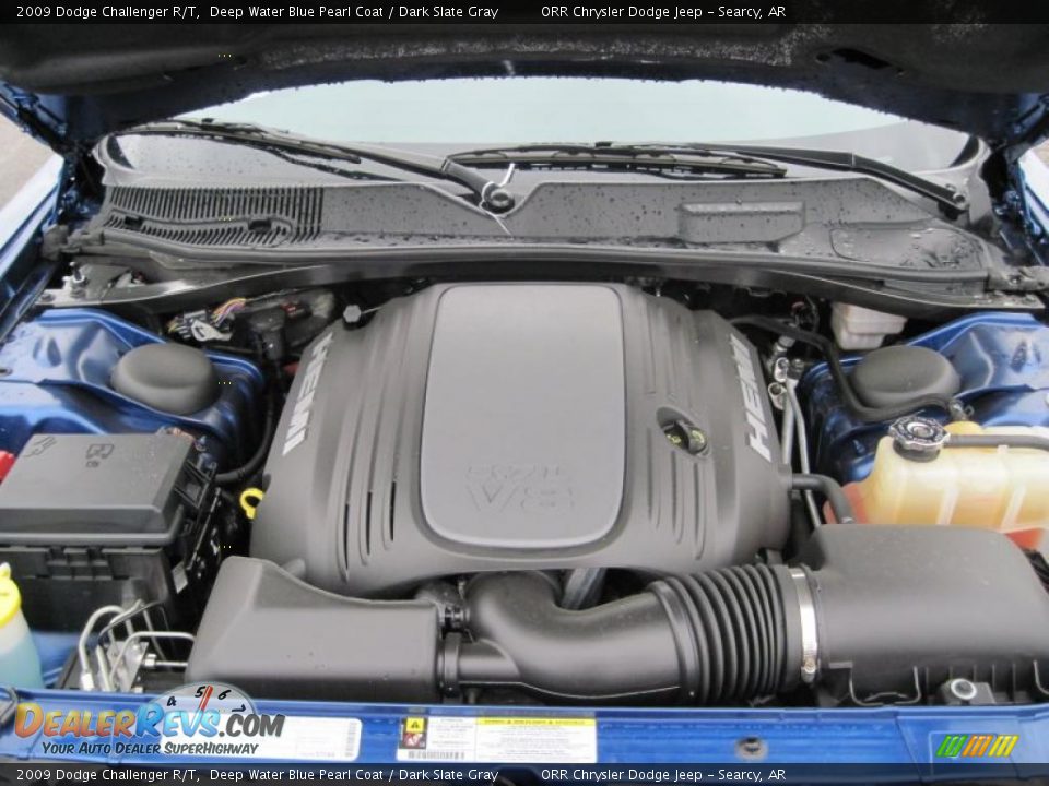 2009 Dodge Challenger R/T Deep Water Blue Pearl Coat / Dark Slate Gray Photo #9