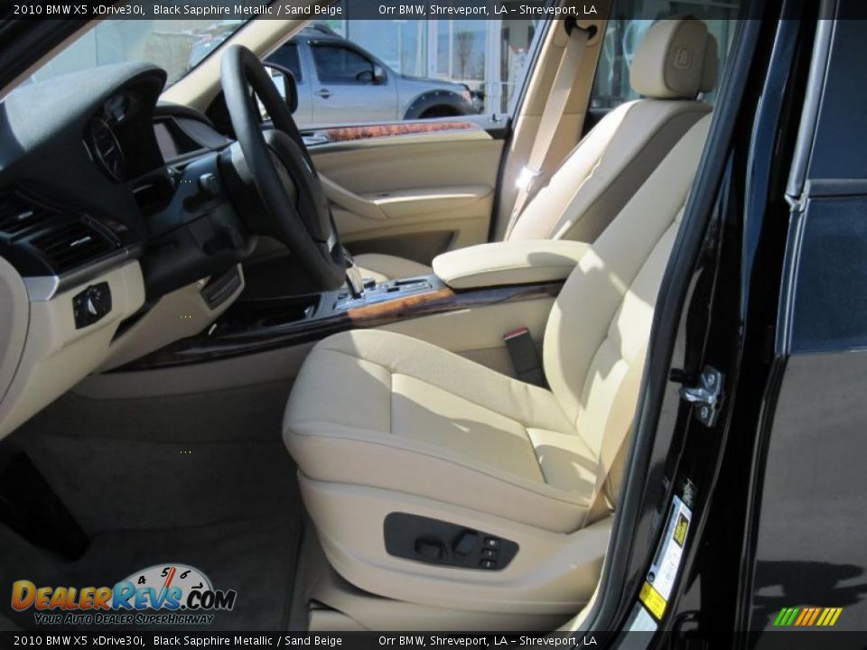 2010 BMW X5 xDrive30i Black Sapphire Metallic / Sand Beige Photo #7