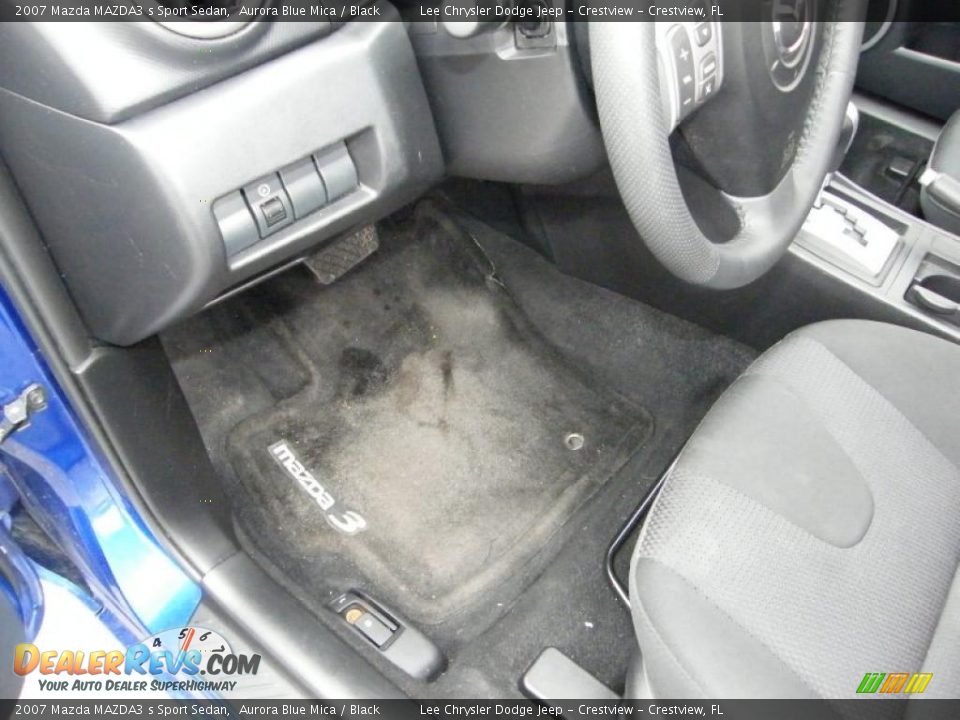 2007 Mazda MAZDA3 s Sport Sedan Aurora Blue Mica / Black Photo #15