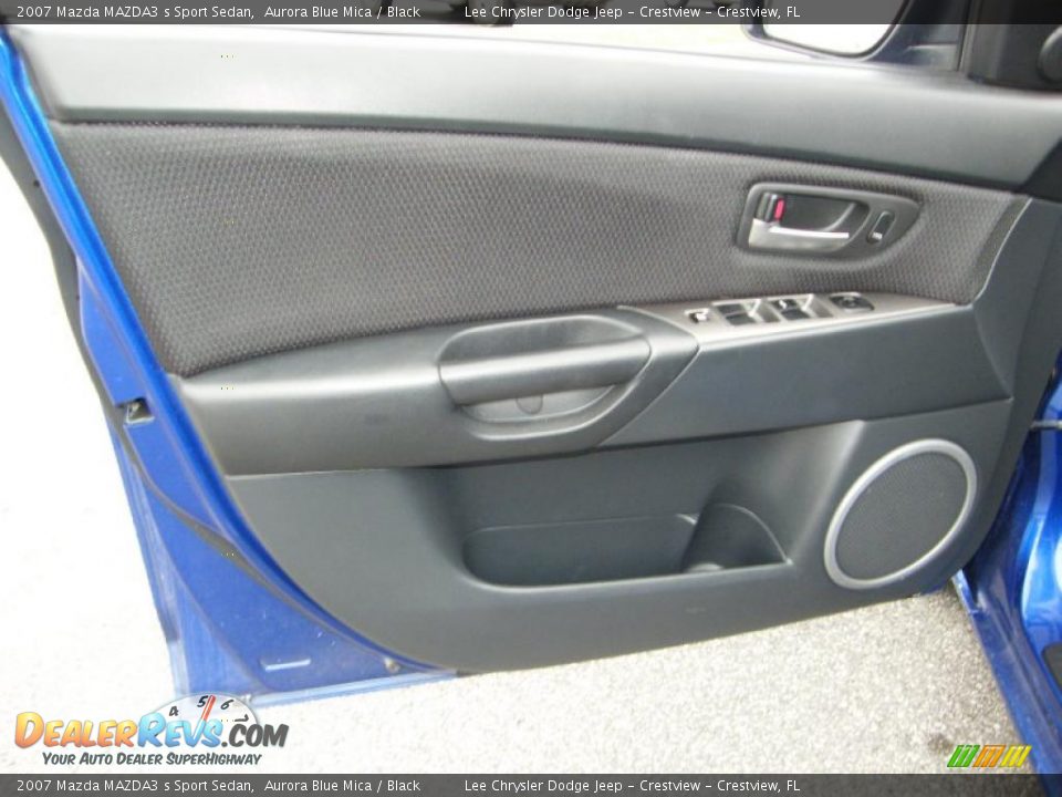 2007 Mazda MAZDA3 s Sport Sedan Aurora Blue Mica / Black Photo #16
